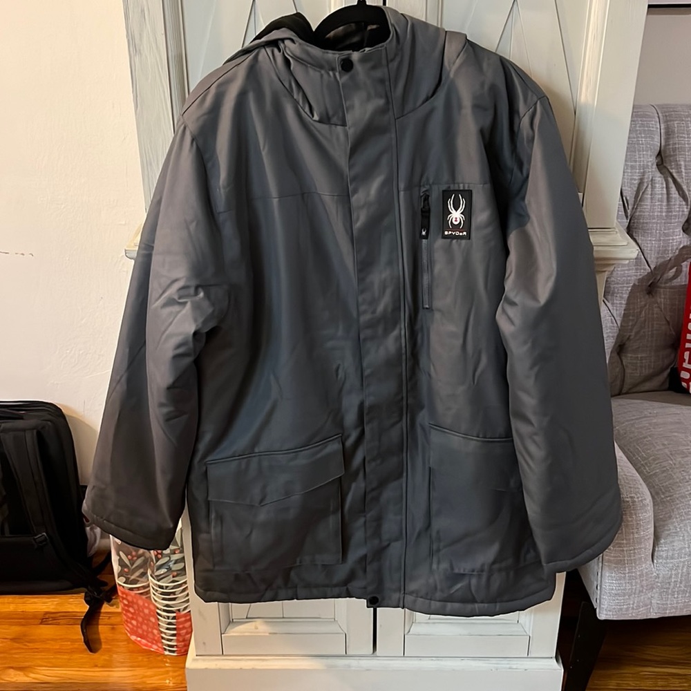 SPYDER GREY JACKET NEW WITH TAGS